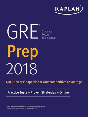 cover image of GRE Prep 2018